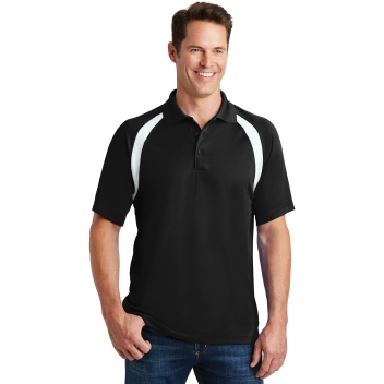 Sport-tek Dry Zone Colorblock Raglan Polo.