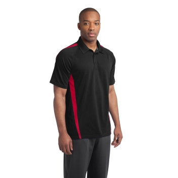 Sport-tek Posicharge Micro-mesh Colorblock Polo.