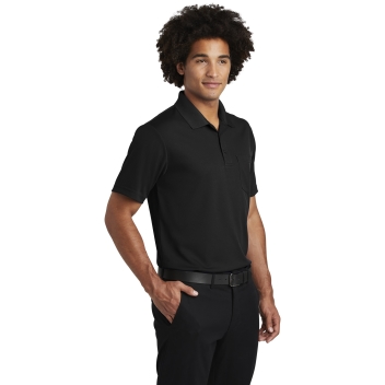 Sport-tek Posicharge Racermesh Pocket Polo.
