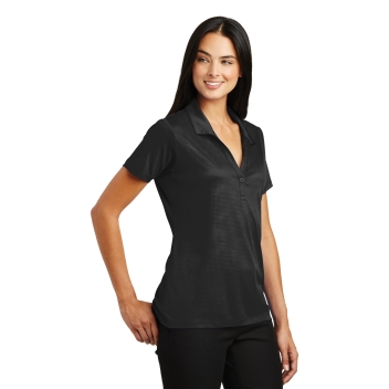 Sport-tek Women's Embossed Posicharge Tough Polo .