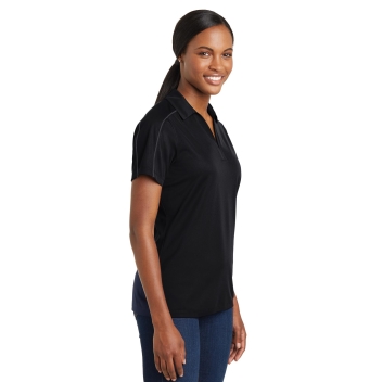 Sport-tek Women's Micropique Sport-wick Piped Polo.