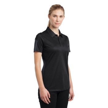 Sport-tek Women's Posicharge Active Textured Colorblock Polo.