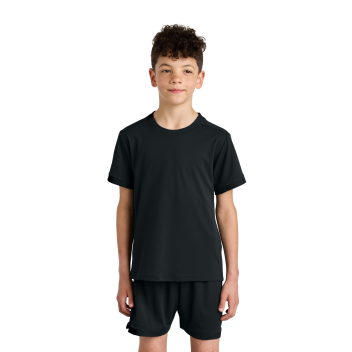 Sport-tek Youth Club Short Sleeve Crew