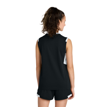 Sport-tek Youth Club Sleeveless V-neck