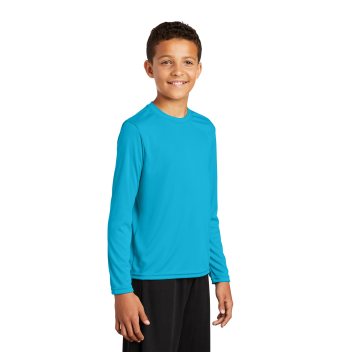 Sport-tek Youth Long Sleeve Posicharge Competitor Tee.