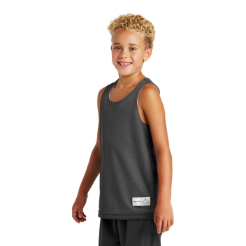 Sport-tek Youth Posicharge Classic Mesh Reversible Tank.