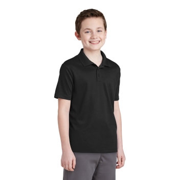 Sport-tek Youth Posicharge Racermesh Polo.