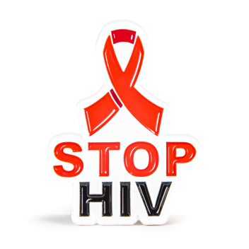 Stop Hiv Stock Lapel Pins