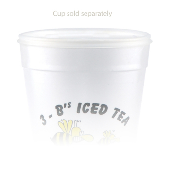 Tall White Styrofoam Coffee Cup - 32 Oz Lid