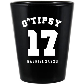 Tipsy Squad St. Patrick&rsquo;s Black Shot Glass