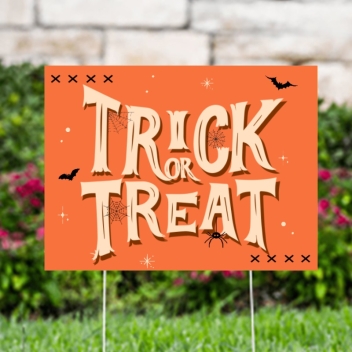 Trick Or Treat Yard Signs