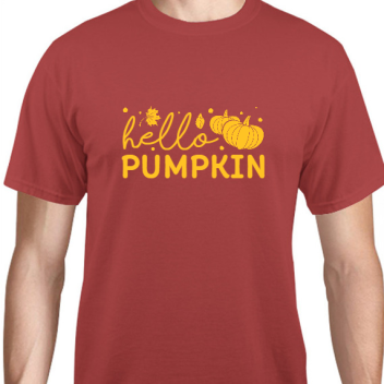 Thanksgiving Pumpkin Hello Unisex Basic Tee T-shirts Style 125994