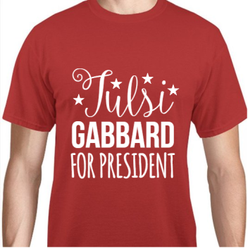 Tulsi Gabbard For President Unisex Basic Tee T-shirts Style 110992