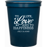 Navy Blue - Plastic Cup
