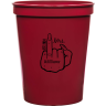 Maroon - Plastic Cup
