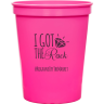 Hot Pink - Plastic Cup
