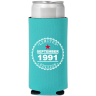 Turquoise - Slim Can Coolers
