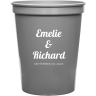 Metallic Silver - Plastic Cup
