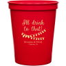 Red - Plastic Cup
