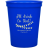 Blue - Plastic Cup
