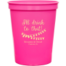 Hot Pink - Plastic Cup
