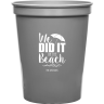 Metallic Silver - Plastic Cup
