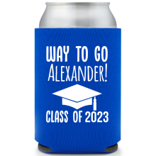 Custom Way To Go Custom Name Graduation Full Color Can Coolers