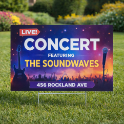 Custom 12" x 18" Yard Signs