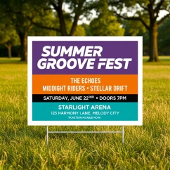 Custom 9" x 12" Yard Signs