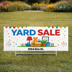 Custom 9" x 24" Yard Signs
