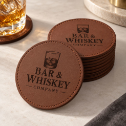 Custom Leather Coasters