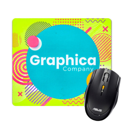 Fluorescent Neon Custom Printed Medium Mouse Pads