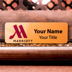 Custom Printed 1" x 3" Rectangle Name Badges