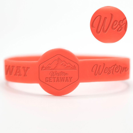 1/2 Inch Debossed Figured Wristbands