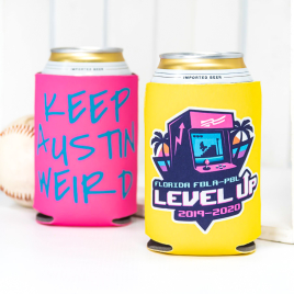 Fluorescent Neon Foam Collapsible Coolies