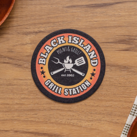 Custom Pulpboard Coasters - 3.5" Round