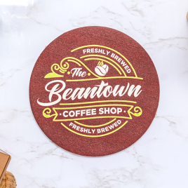 Custom Pulpboard Coasters - 4" Round