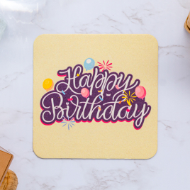 Custom Pulpboard Coasters - 4" Square