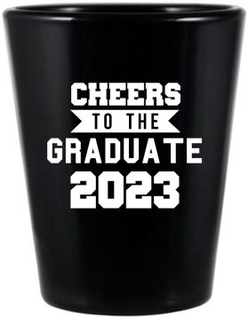 Customized Graduation BBQ Party Black Shot Glasses