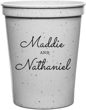 Personalized Better Together Floral Wedding Stadium Cups