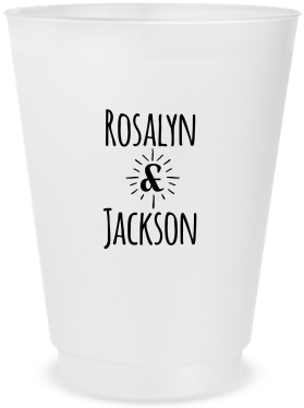 Personalized He Put A Ring On It Engagement Frosted Stadium Cups
