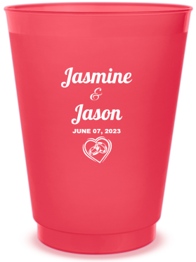 Personalized Keep Calm We&rsquo;re Engaged Frosted Stadium Cups