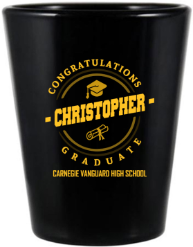 Custom We Can Do Virtually Anything Graduation Black Shot Glasses