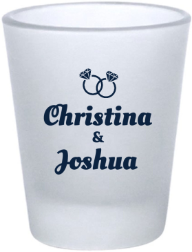 Customized I Said Yas Engagement Frosted Shot Glasses