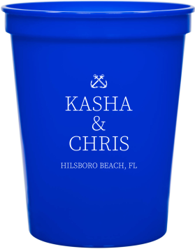 Personalized Light Tower Nautical Beach Wedding Stadium Cups