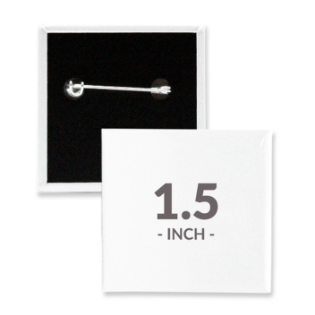 1.5 x 1.5 Inch Square Custom Buttons
