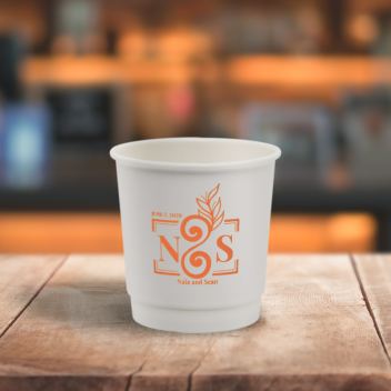 Custom 4 Oz. Double Wall Paper Hot Cups