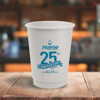 Custom 12 Oz. Double Wall Paper Hot Cups