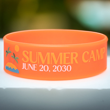 Custom 3/4 Inch Full Color Printed Wristbands