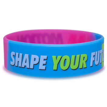 Custom 3/4 Inch Full Color Printed Wristbands